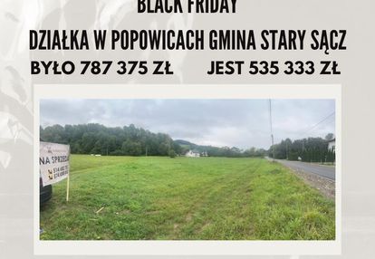 Działka budowlana gmina stary sącz popowice sąsiedzwo eurovelo