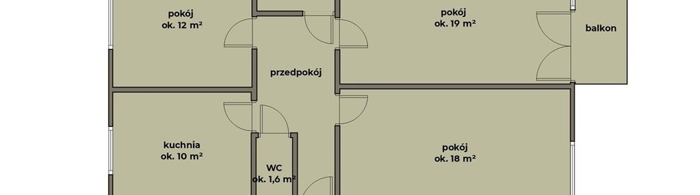 Podgórze, 3-pokojowe mieszkanie do remontu