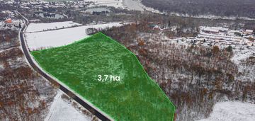 Grunt 3,7 ha | zabudowa jednorodzinna | mpzp