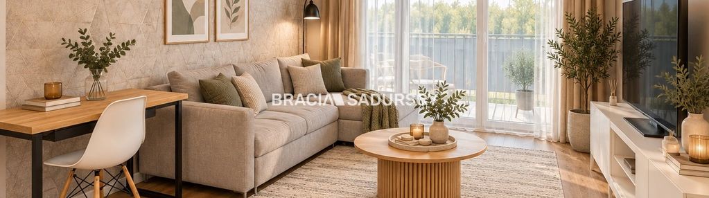 Przestronne studio z ogrodem i tarasam