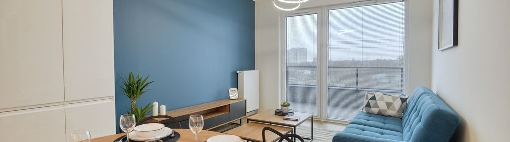 Nowoczesny apartament, 2 pokoje z balkonem