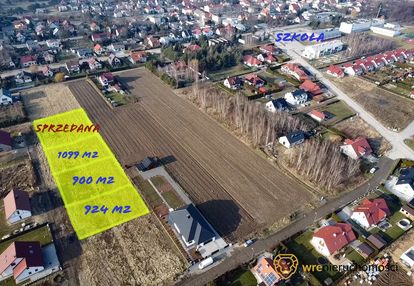3 działki budowlane 900 m2, 924 m2, 1099 m2