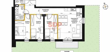 Apartament | 4 pokoje z prywatnym ogrodem | 74 m² | wrocław maślice