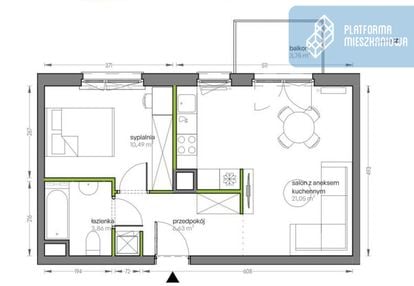 2 pokoje | balkon | miejsce garażowe| płaszów