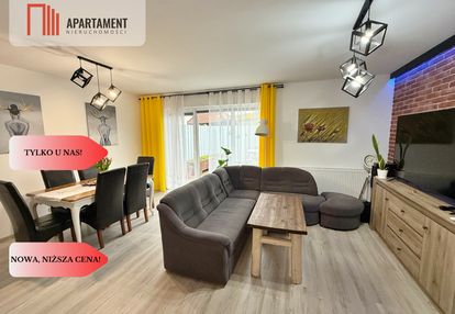 Nowoczesny dwupoziomowy segment z ogródkiem