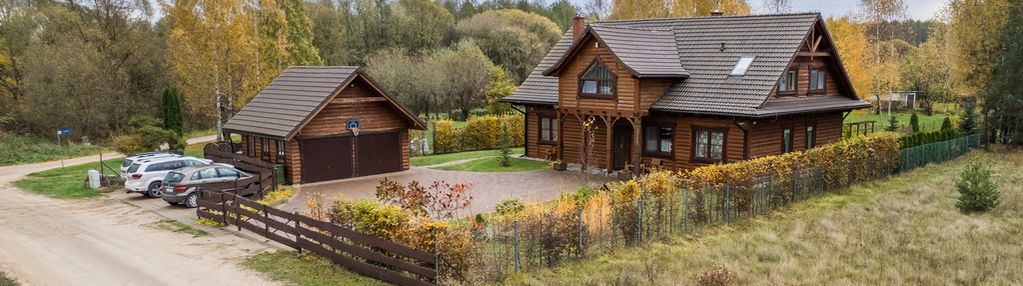 Piękny drewniany dom z garażem - choroszcz