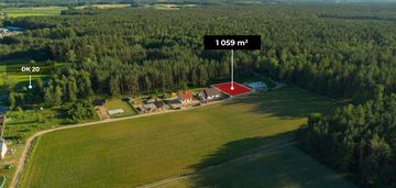 Działka 1059 m² pod lasem | Prąd na miejscu |