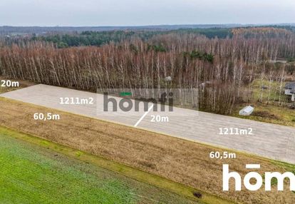 Działka w otoczeniu lasu 1211 m2