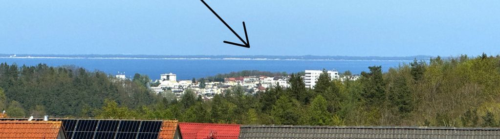 Widok na morze i półwysep helski|słoneczne |balkon