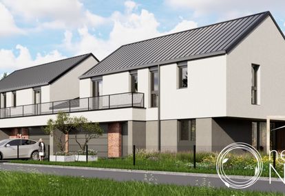 Nowoczesny dom 6 pokoi podwójny garaż borowina