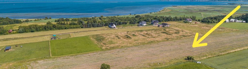 Działka nad zatoką pucką | 550m do morza | płaska