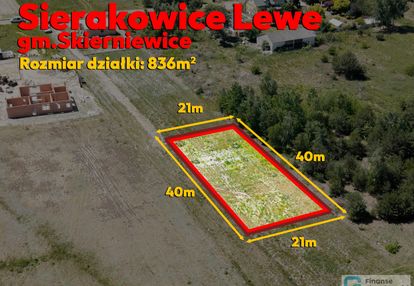 Działka budowlana 836 m² | sierakowice lewe