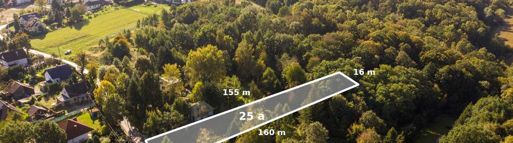 Urokliwa działka budowlano-leśna w mogilanach