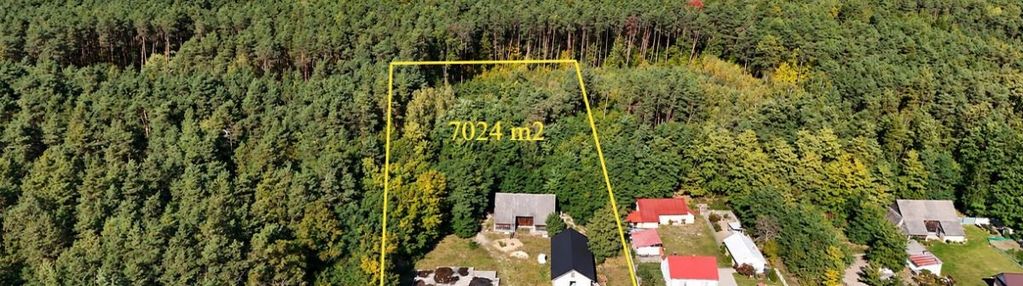 Działka 7024 m²+fundamenty-przy lesie-zdzieci nowe