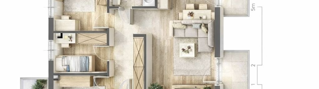 ⭐️ 4 pokoje 3 balkony na południe ⭐️