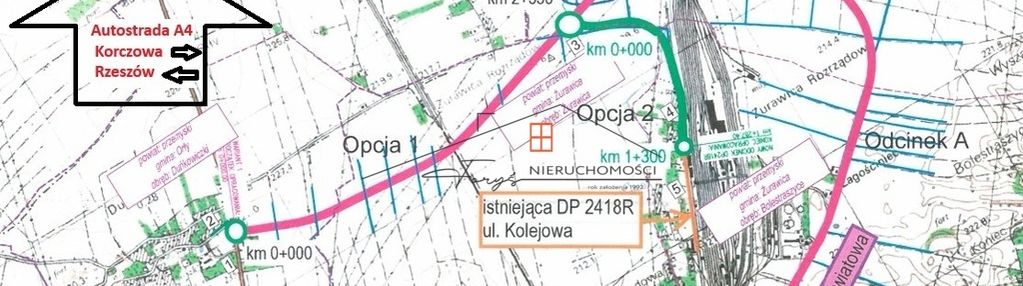 Działka inwestycyjna przy węźle kolejowym rp/ua