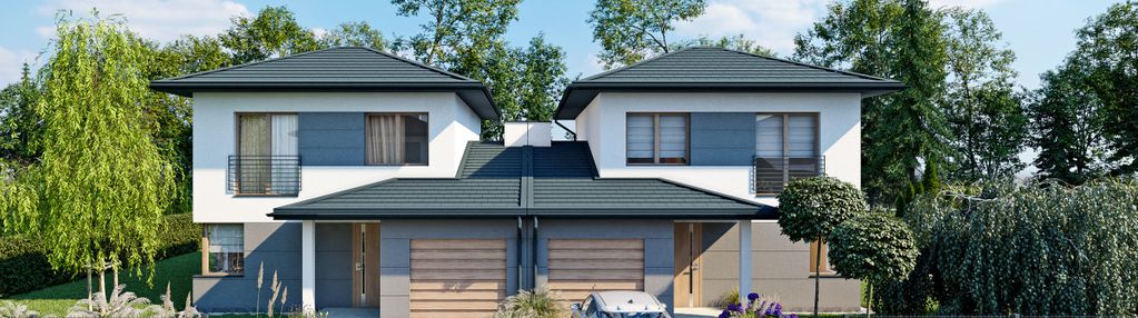 * nowoczesny dom z ogrodem *