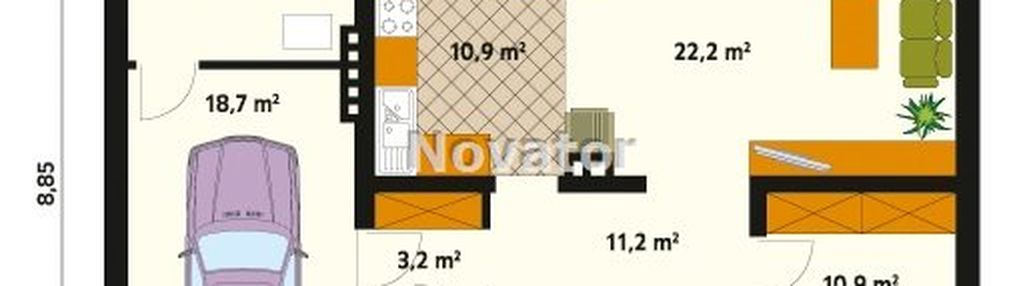 Dom wolnostojący do zamieszkania na działce 926m2.