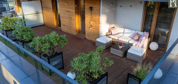 Gustownie urządzone 3-pokojowe z 44m2 tarasem! przy bagrach.