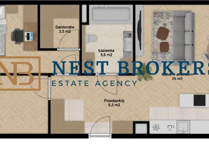 Wykończone pod klucz mieszkanie z ogrodem