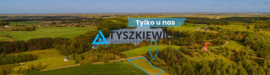 Duża widokowa działka wokół dwóch jezior