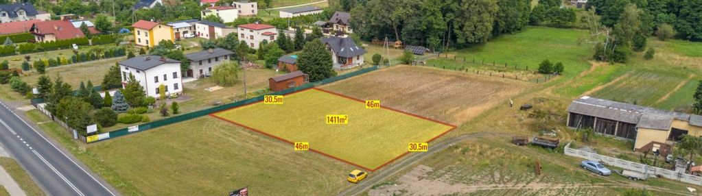 Działka budowlana strzebiń 1411m2