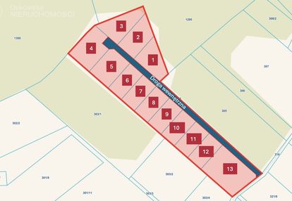 Działki budowlane od 1200m2 czarnówko k.lęborka