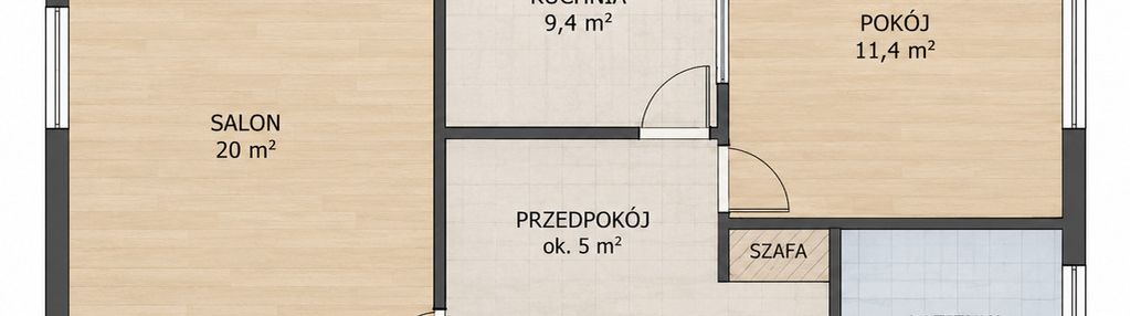 Okolice ul. wałbrzyskiej/rozkład/2 pokoje