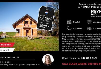 Dom przy trasie rowerowej/puszcza niepołomicka