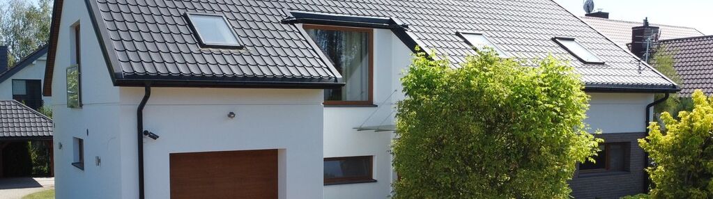 Nowoczesny dom z gruntową pompą ciepła