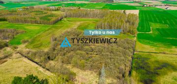 Duży areał ziemi kaszubskiej   budziska 11 ha