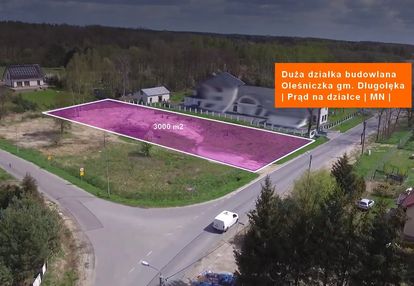 Działka budowlana 3000 m² | oleśniczka |długołęka