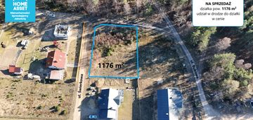 Ładna działka budowlana 1176 m² - przy lesie