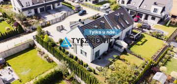Wyjątkowy bliźniak z ogrodem i panoramą okolicy