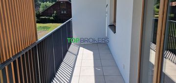 Nowe, eleganckie 2 pokoje, balkon, komórka, garaż
