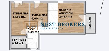 Wygodne 3 pokojowe mieszkanie na nowym osiedlu.