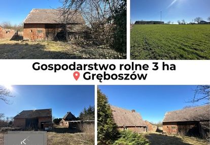 Dom z polem na sprzedaż, ponad 3 ha, gręboszów