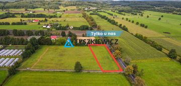 Działka przy głównej drodze - wz na 2 domy