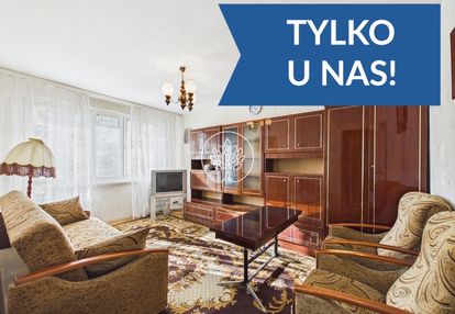 3 pokoje, balkon, 47m2, 1 piętro, do remontu