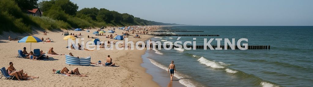Działka z domkiem holenderskim nad morzem.