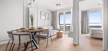 3-pokojowe mieszkanie z widokiem na morze.