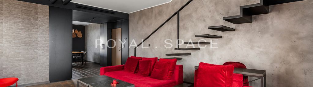 Dwupoziomowy apartament z panoramą warszawy