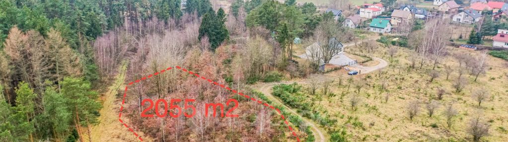 Działka pod lasem | 2055 m2| zbychowo ul. żwirowa