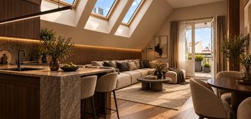 95,31 m² | loftowy apartament w pałacu zylbera