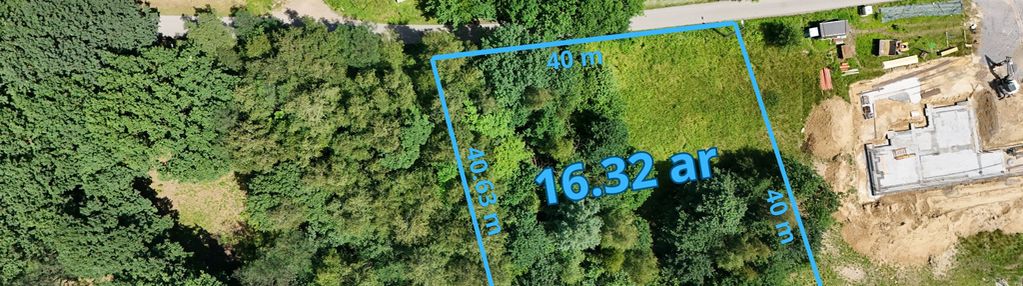 16.32 ar | działka budowlana | 10 min od krakowa