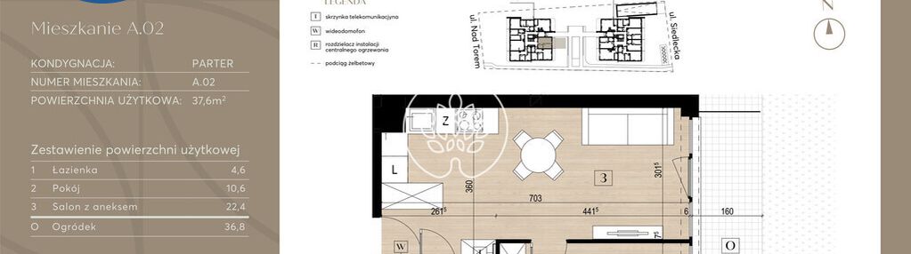 Design na czyżkówku. twój apartament z ogródkiem