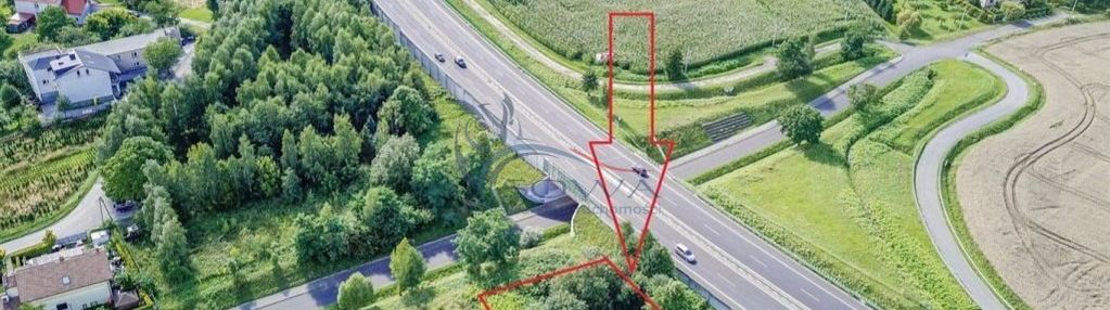 Działka obok dwupasmówki e75