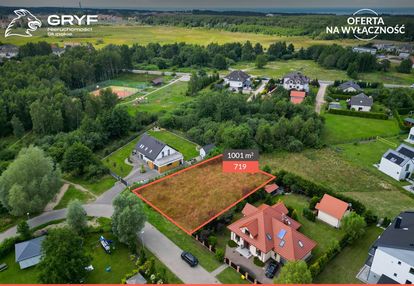 Działka budowlana nad morzem 1001 m2