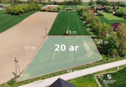 Atrakcyjna 20 arowa działka budowlana - kobylany