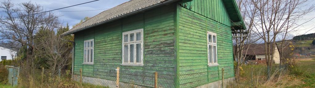 Działka budowlana z domem przy drodze krajowej!